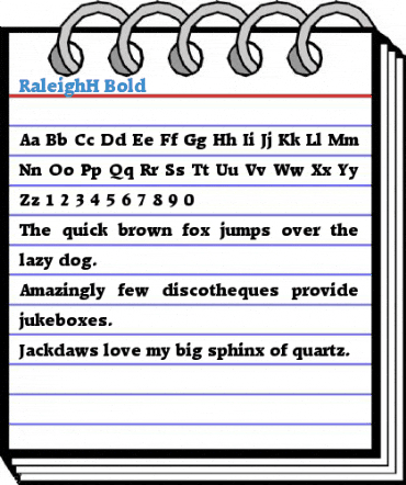 RaleighH Font