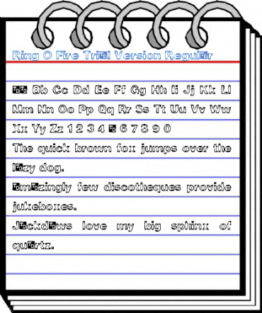 Ring O Fire Trial Version Font