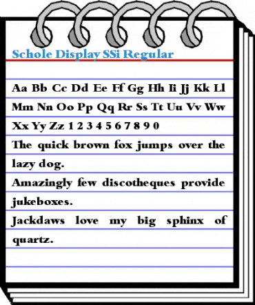 Schole Display SSi Font