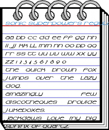 Sonic Superpowers Font