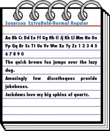 Souerson_ExtraBold-Normal Regular Font