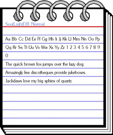 SoulLightDB Font