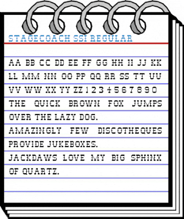 Stagecoach SSi Regular Font