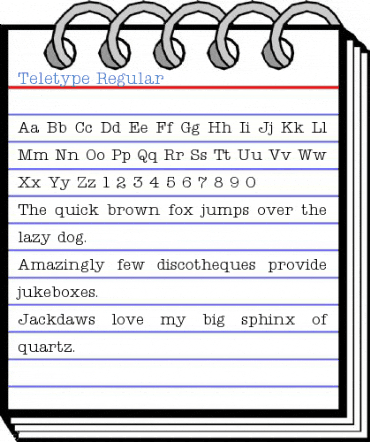 Teletype Regular Font