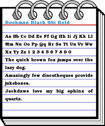 Bookman Black SSi Font