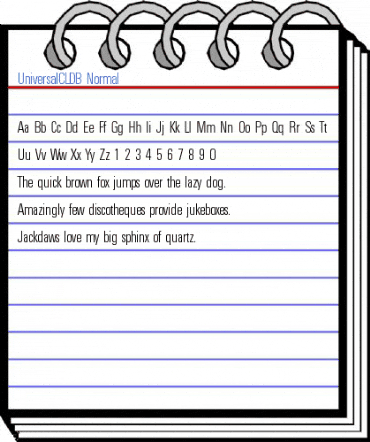UniversalCLDB Font