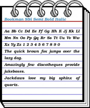 Bookman SSi Font