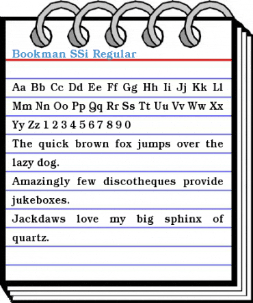 Bookman SSi Regular Font