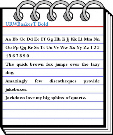 URWBaskerT Bold Font