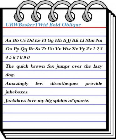 URWBaskerTWid Font