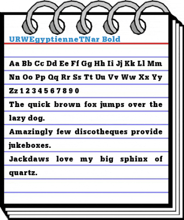 URWEgyptienneTNar Font