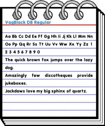 VagBlack DB Font