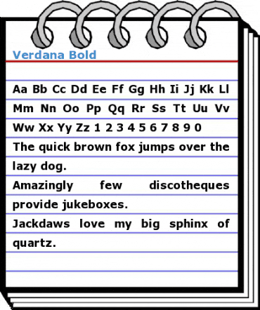 Verdana Font