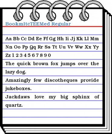 BookmItcTEEMed Font