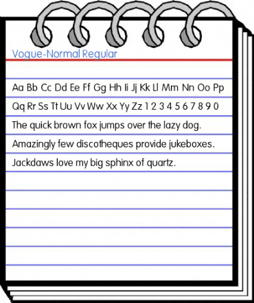 Vogue-Normal Font