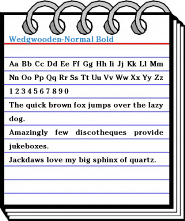 Wedgwooden-Normal Font