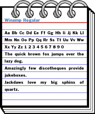 Winamp Regular Font