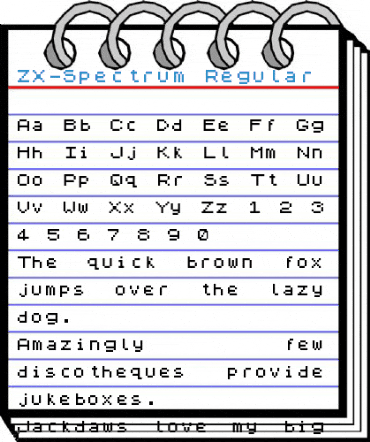 ZX-Spectrum Regular Font