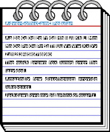 AdverGothicCamC Regular Font