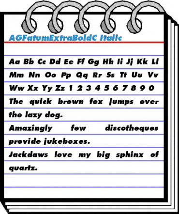 AGFatumExtraBoldC Font