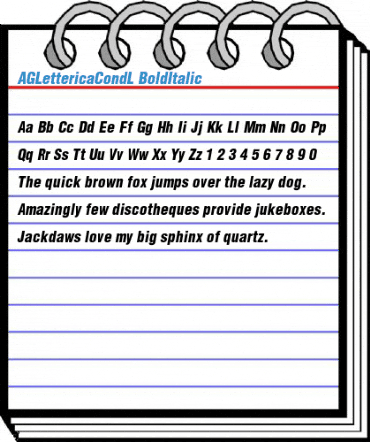 AGLettericaCondL Font