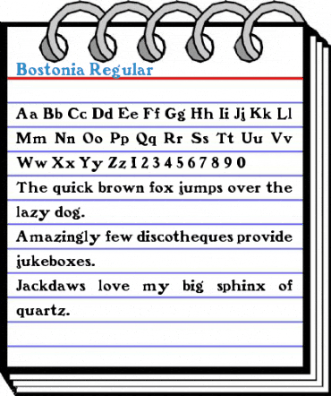 Bostonia Regular Font