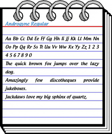 Androgyne Regular Font
