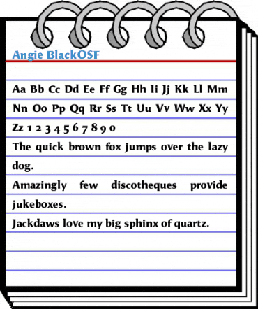 Angie BlackOSF Font