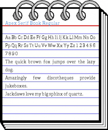 Apex Serif Book Font