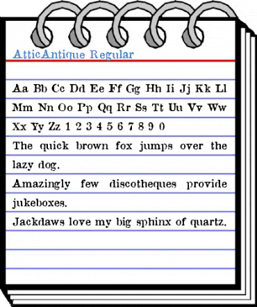 AtticAntique Font
