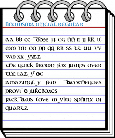 Bouwsma Uncial Font