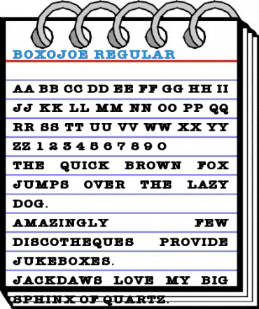 BoxOJoe Font