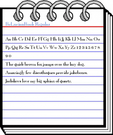 BeLucianBook Regular Font
