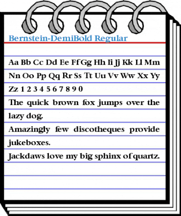 Bernstein-DemiBold Font