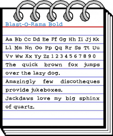 Blast-O-Rama Font