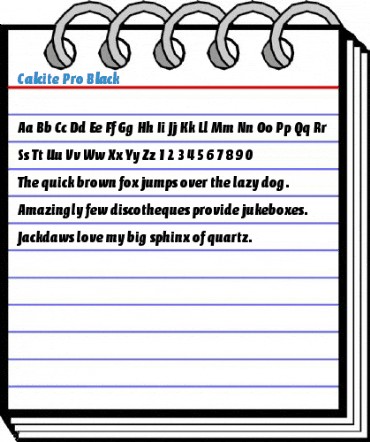 Calcite Pro Black Font