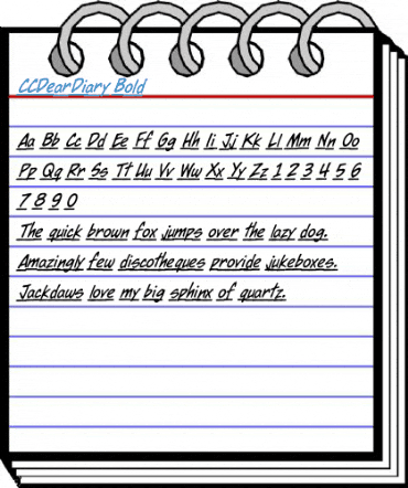 CCDearDiary Font