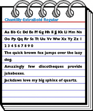 Chantilly-ExtraBold Font