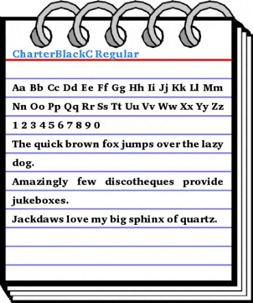 CharterBlackC Regular Font
