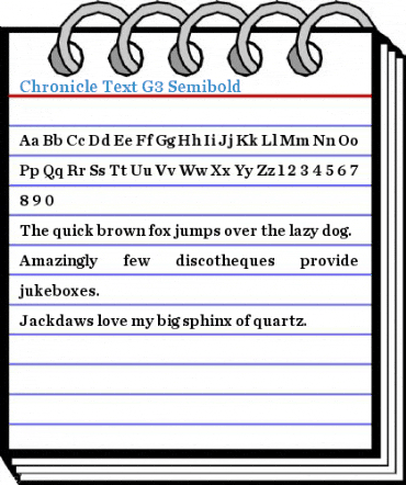 Chronicle Text G3 Semibold Font