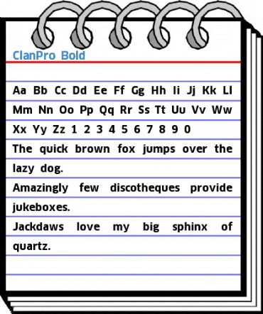 ClanPro Bold Font