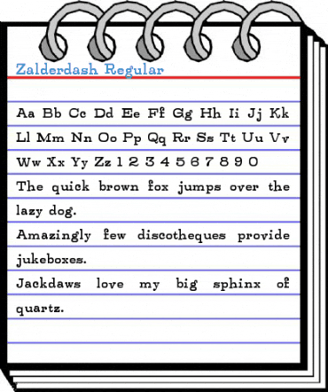 Zalderdash Font