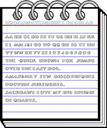 BroadwayEngDRe1 Font