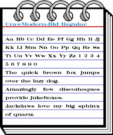 CrawModern-Bld Font