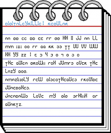 DigitalCyrillic1 Regular Font