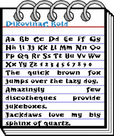 DikovinaC Font