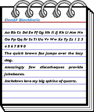 ElanEF Font