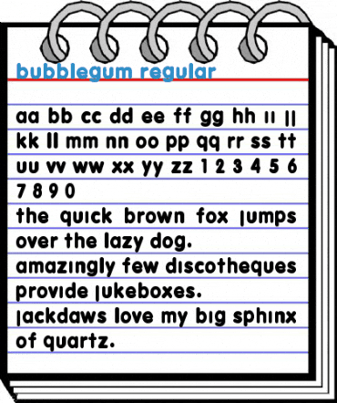 Bubblegum Regular Font