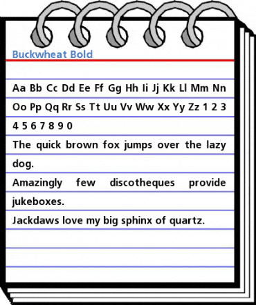 Buckwheat Bold Font