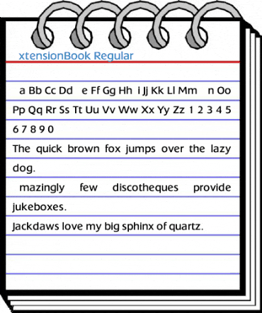 ExtensionBook Font